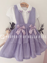Load image into Gallery viewer, Gingham Pinafore Set