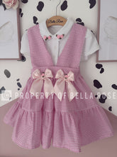 Load image into Gallery viewer, Gingham Pinafore Set