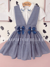 Load image into Gallery viewer, Gingham Pinafore Set