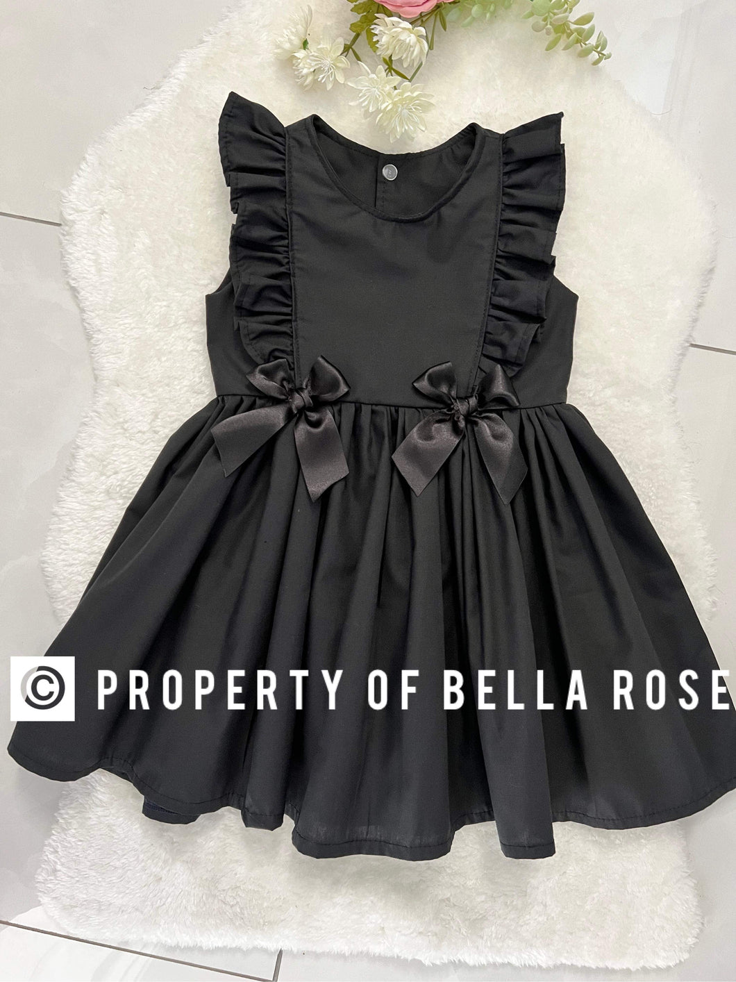Black School Dress 3-4Y