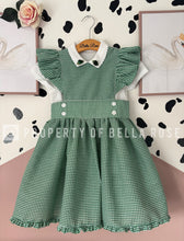 Load image into Gallery viewer, Gingham Pinafore Set
