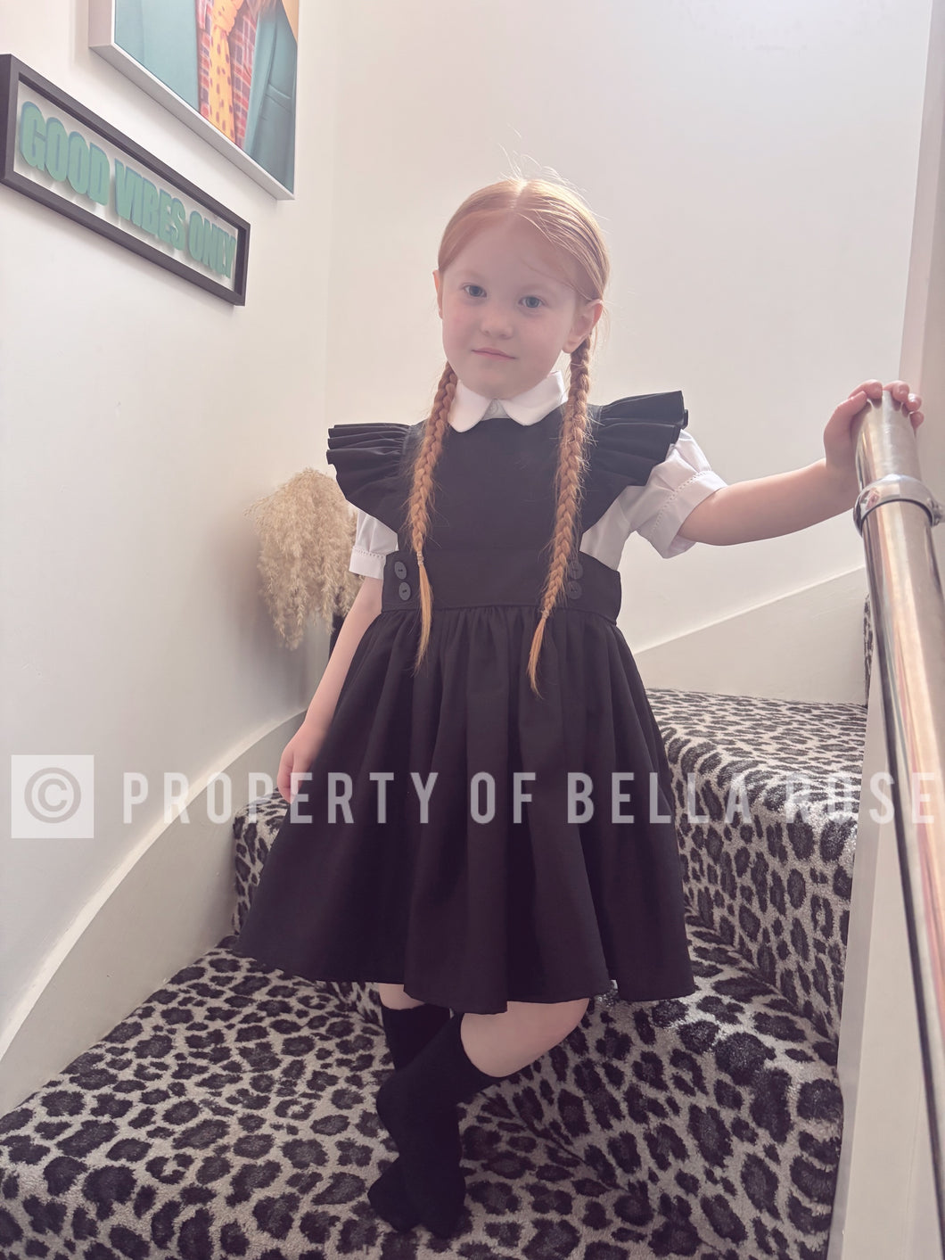 Iris Pinafore black
