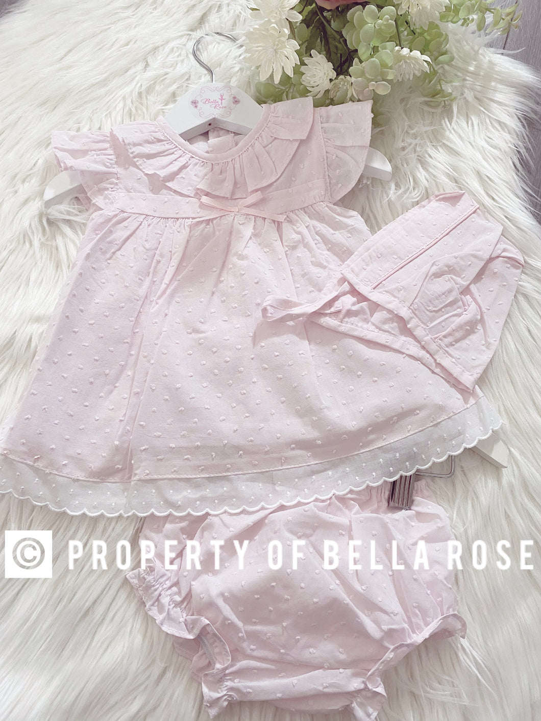 Baby Pink Swiss Dress